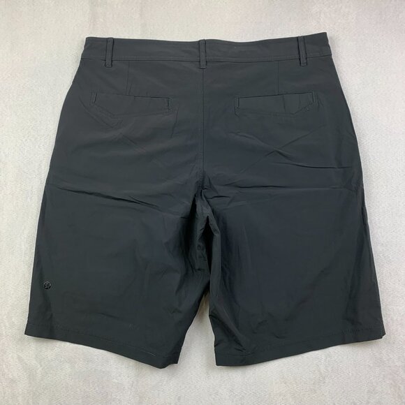 Lululemon Athletica Black Flat Front Casual Shorts - Picture 7 of 8